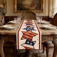 thumbnail image 3 of America Independence Day Patriotism Table Runner 4th of July Party Holiday Tablecloth Decoration 13x72 Inches Red White Blue Star, 3 of 6