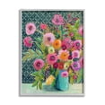 thumbnail image 2 of Stupell Industries Patterned Modern Flower Bouquet Botanical & Floral Painting Gray Framed Art Print Wall Art, 2 of 5