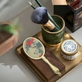 thumbnail image 3 of MasteelfCA Retro Handle Mirror Portable Women Makeup Mirror Carry Handheld Mirror, 3 of 8