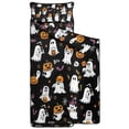 thumbnail image 2 of Black Halloween Ghosts and Pumpkins Toddler Nap Mats for Kids Preschool,59"x22" Sleeping Mat Bag or Kids,Toddler Sleeping Bag,Toddler Nap Mat or Daycare, 2 of 6