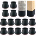 thumbnail image 1 of 28pcs Silicone Chair Leg Protectors With Felt For Hardwood Floors, Elastic Leg Cover Pad For Protecting Floors, 1 of 2