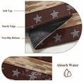 thumbnail image 6 of Star Vintage Entryway Rug 2'x3'&nbsp; Non Slip Front Door Mats, Western Country Stars Brown Wooden Entrance Rugs Indoor Outdoor Carpet, Washable Floor Mats Small Area Rug for Bedroom Kitchen, 6 of 8