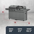 thumbnail image 4 of TYTUS Modular Grilling Collection 4-Burner Gas Grill, Pizza Oven with Cart, and Grill Light, 4 of 22