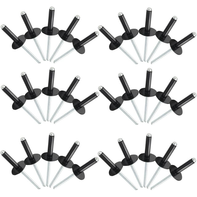 GFDYREE 50pcs 3/16 x 1 2/5 Inch (4.8 x 35 x16 mm) Flange Aluminum Blind Rivet Set, Fastener Nails Pop Rivets Assortment Kit