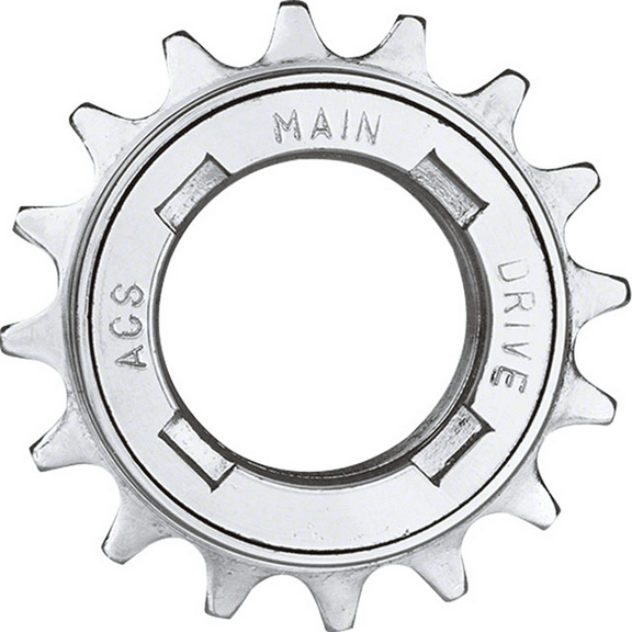 ACS Main Drive Freewheel 16t 16 tooth 1/8 Silver Bike Bicycle Replacement Gear