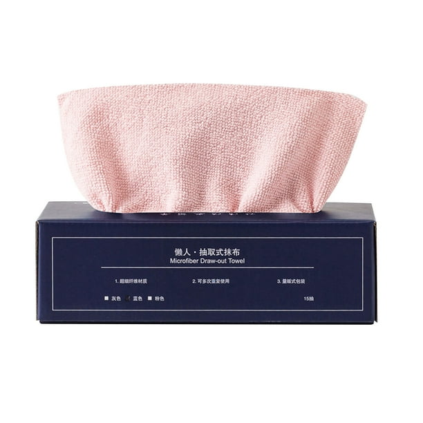 Toallas de cocina, paños de limpieza, toallas de microfibra en caja, para cocina, hogar, lavavajillas, desengrasantes, desechables, extraíbles, toallitas desechables.