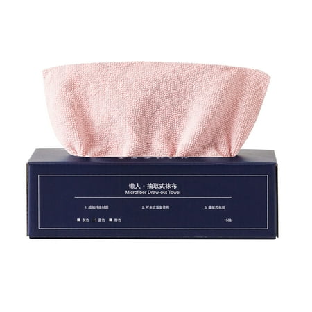 

Ranliy Microfiber Rags in A Box (15 Count) 8.6 X 11 Reusable Wipes for Cleaning Edgeless Terry Towels Shop Rags Wash Dust Disposable House Small Cleaning Cloths