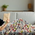 thumbnail image 3 of Cars Soft Flannel Fleece Throw Blanket, Transport and Logistics Theme with Lorry Cargo Truck Muscle Car and Taxi Boy Toys, Cozy Plush for Indoor and Outdoor Use, 60" x 80", Multicolor, by Ambesonne, 3 of 5