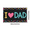 1A, variant on Colorful Hearts I Love Dad Chalkboard Banner for Father's Day Family Celebration Home Decoration