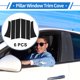 thumbnail image 2 of 6 Piezas de moldura de ventana del pilar de la puerta para Mitsubishi Outlander Sport ASX 2011-2019 Negro Frontal Trasero Izquierdo Derecho Sticker Antirrayaduras Cubierta de Pilares, 2 of 7