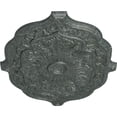 thumbnail image 3 of ekena millwork cm36x26peagc pesaro ceiling medallion, 36"w x 26"h x 1 1/2"p, athenian green crackle, 3 of 4