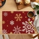 thumbnail image 4 of Mantel individual de poliéster, decoraciones navideñas, manteles individuales con temática de copos de nieve, manteles individuales aislantes de poliéster, decoraciones de Halloween, decoración de oto, 4 of 6