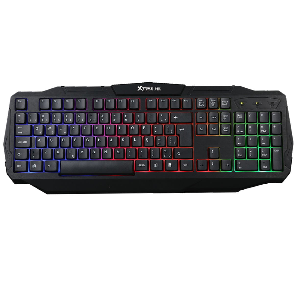 Xtrike Me Luminous multicolor Gaming Keyboard KB302, Membrane, 104