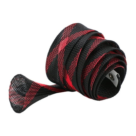 Casting Fishing Rod Cover Pole Jacket Sock Sleeve Protector Fishing Tackle 25mmx1650mmRed Black