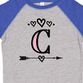 thumbnail image 4 of Inktastic Letter C Monogram Tribal Arrow Girls Toddler T-Shirt, 4 of 5