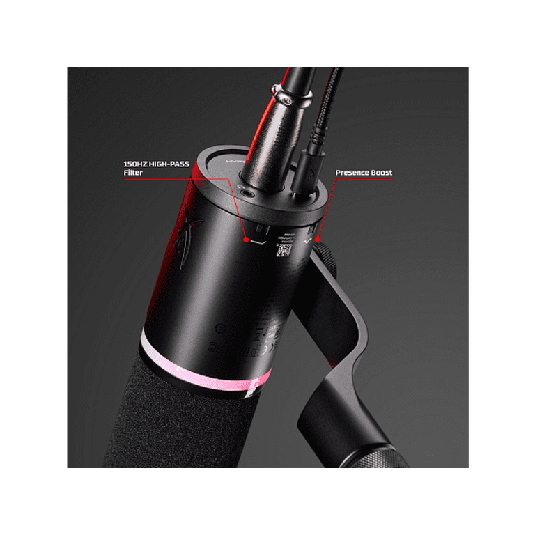 HyperX FlipCast - USB/XLR Dynamic Microphone (Black) - Walmart.com