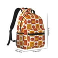 thumbnail image 2 of Salouo Pumpkin Plaid Print Laptop Backpack 16.5'' Daypack Carry On Backpack for Men Women Outdoor Bag Laptop Sleeve and Dual for Weekender/Business/Hiking-One Size, 2 of 6
