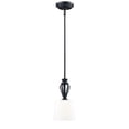 thumbnail image 4 of Z-Lite Charleston 1 Light Mini Pendant in Matte Black, 4 of 4