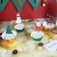 thumbnail image 4 of 36 Pcs Christmas Cake Toppers Paper Cake Toppers Cake Decorative Toppers (Random Style), 4 of 6