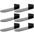 thumbnail image 2 of KAKOWELY Shoes Collection Racks 1 Set of Acrylic Floating Basketball Shoes Display Racks Shoes Stands for Home (Black)7.87"X2.99"X1.57", 2 of 5