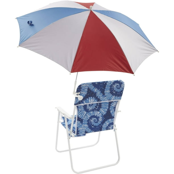 Mainstays Ms Clip On Umbrella Redwhtblue