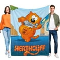 thumbnail image 1 of Heathcliff y los Gatos Catillac anti-pilling, suave, ligera, esponjosa y acogedora de lujo para hogar y cocina – Perfecta para niños y adultos,100X80cm, 1 of 6