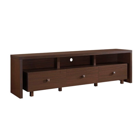 Techni Office Solutions 70.75" Brown Decorative Rectangular TV Stand