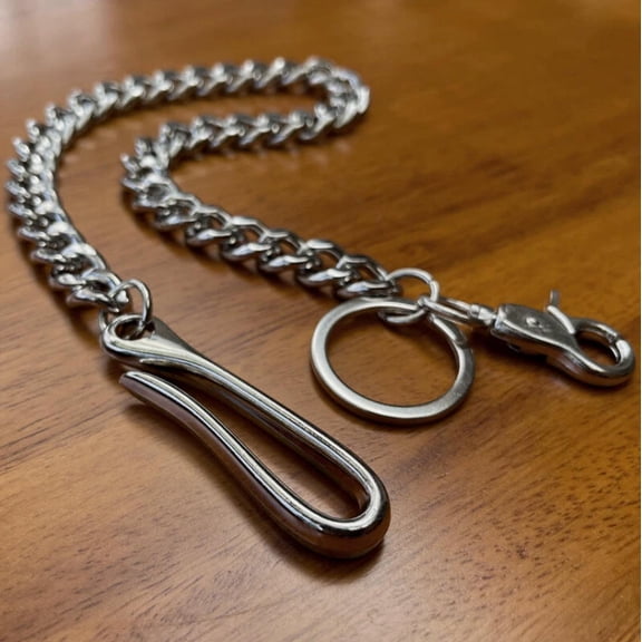 20" Heavy Duty Chain with Locking Clasp Thick Biker Wallet Key Chain Trucker