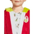 thumbnail image 2 of 3 Pc Christmas Grinch Pajama and Robe Set, White, 2T, 2 of 5