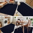thumbnail image 5 of Dark Blue Floral Abstract Area Rugs 2.7'x5', Washable Small Throw Rugs for Kitchen Bedroom, Vintage Ethnic Bohemian Flowers Indoor Outdoor Rug Non-Slip Low Pile Carpet Runner Reversible Floor Mats, 5 of 8