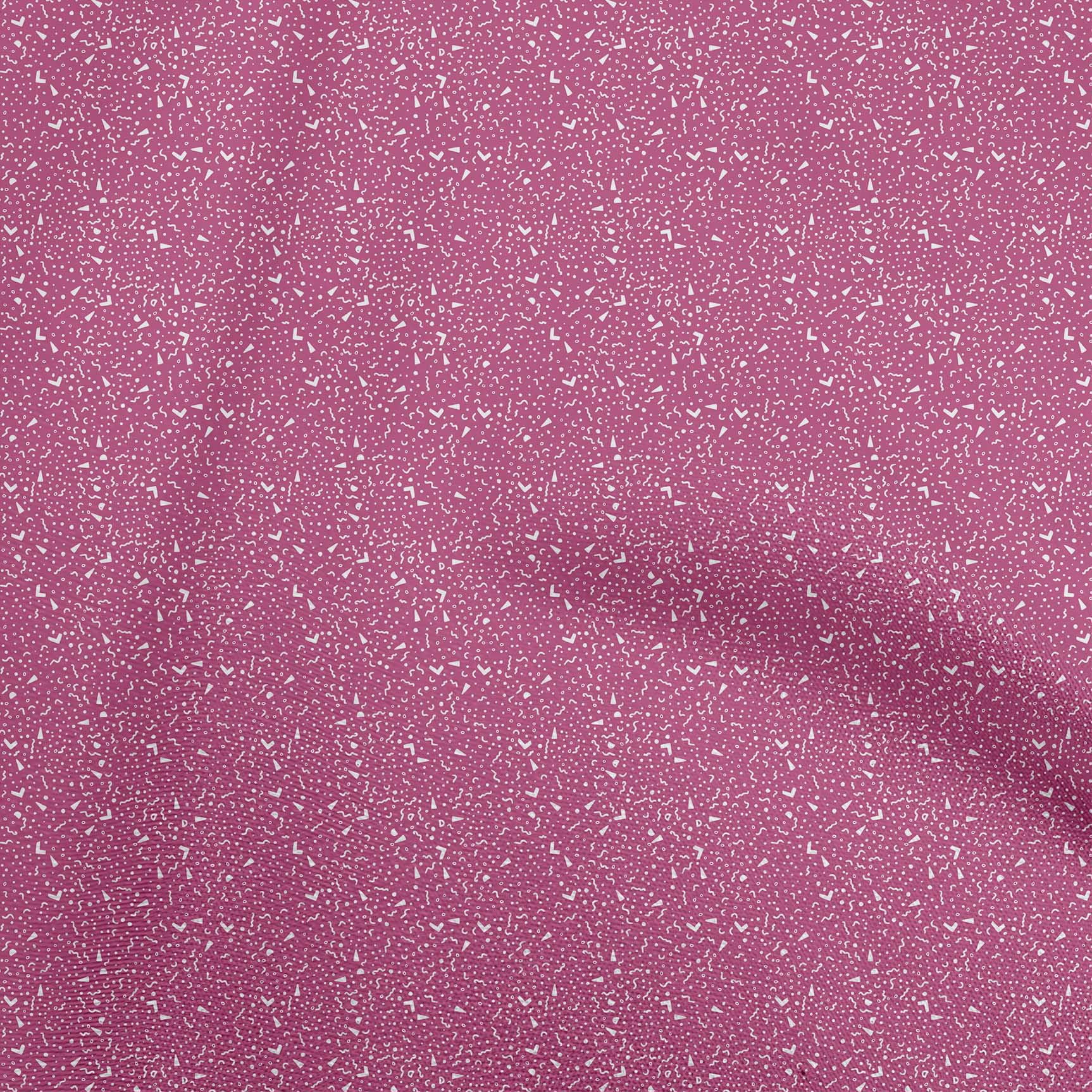 oneOone Cotton Jersey Pink Fabric Christmas Dress Material Fabric Print Fabric By The Yard 58 Inch Wide