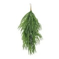 thumbnail image 3 of Extra Long 31.4 Inch Christmas Teardrop Swag, Artificial Norfolk Pine Greenery Wreath for Xmas Door Table Fireplace Mantle Indoor Outdoor Holiday Hanging Decor, 3 of 6