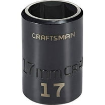 Craftsman Sockets, 1/2" Drive 17mm Metric Impact S CMMT15865