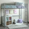 thumbnail image 2 of Pemberly Row Metal Twin Loft Bunk Bed in Silver, 2 of 2