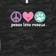 thumbnail image 4 of Inktastic Rescue Dogs Peace Love Rescue Pet Gift Women's T-Shirt, 4 of 5