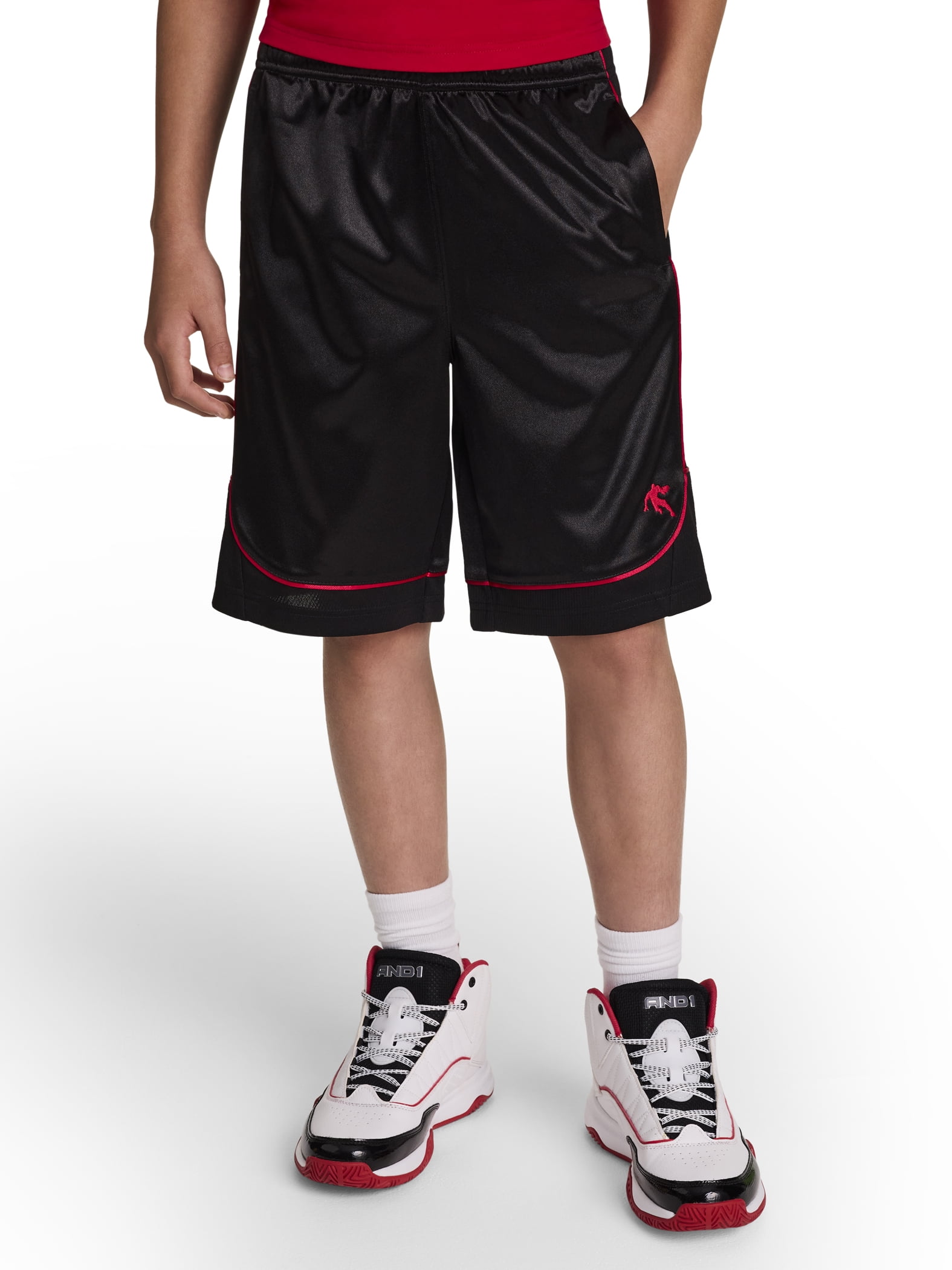 AND1 Boy's All Court Basketball Athletic Shorts, Sizes 4-18