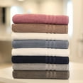 thumbnail image 2 of Authentic Hotel and Spa  Omni Turkish Cotton Terry Oversized Bath Sheet Teal, 2 of 5