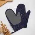 thumbnail image 4 of Gaeub Navy Dark Blue Print Oven Mitts and Potholders BBQ Gloves,Oven Mitts with Silicone, Non-Slip Cooking Gloves for Cooking Baking Grilling (2 Count), 4 of 6