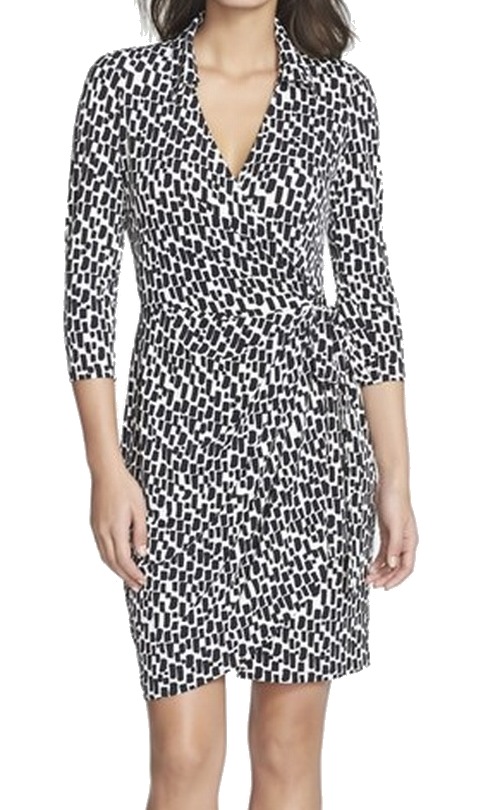 maggy london black and white dress