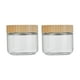 thumbnail image 2 of Tarro de cristal de gran capacidad con tapa de madera, apto para almacenar alimentos, como cereales, avena, yogur, frutos secos y té., 2 of 6