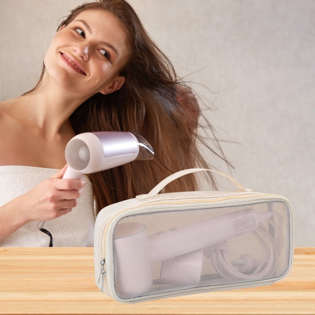 Organizadores de armario y almacenamiento, organización y almacenamiento, bolsa de almacenamiento para secador de pelo, portátil, de viaje, para rizador de pelo, tabla recta, clip, funda protectora, b