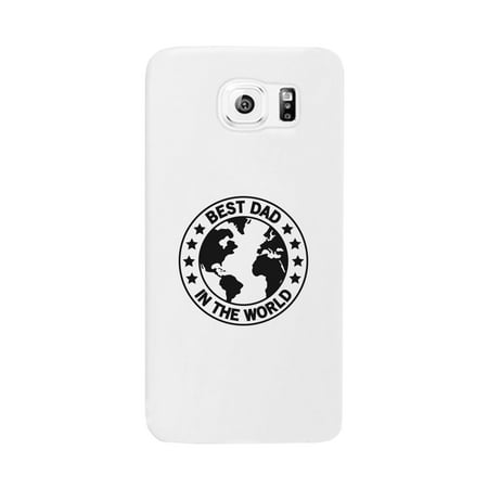 World Best Dad White Galaxy S6 Case (World Best Mobile Antivirus)