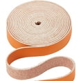 thumbnail image 2 of Leather Strap Strip Belt Wrap Single Sided Flat Cord Leather String Roll for DIY Crafts Orange 0.5x79inch, 2 of 9
