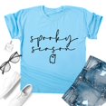 thumbnail image 2 of NMMUED T-Shirts d'Halloween pour Femmes Hauts et Chemisiers pour Dames Cadeaux d'Halloween pour Femmes T-Shirts à Col Rond pour Femmes T-Shirts Graphiques pour Femmes Vêtements d'Halloween pour Femmes Bleu Pâle TTG, 2 of 4