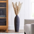thumbnail image 3 of Better Homes & Gardens 24" Textured Matte Ceramic Floor Vase, Black, 3 of 7