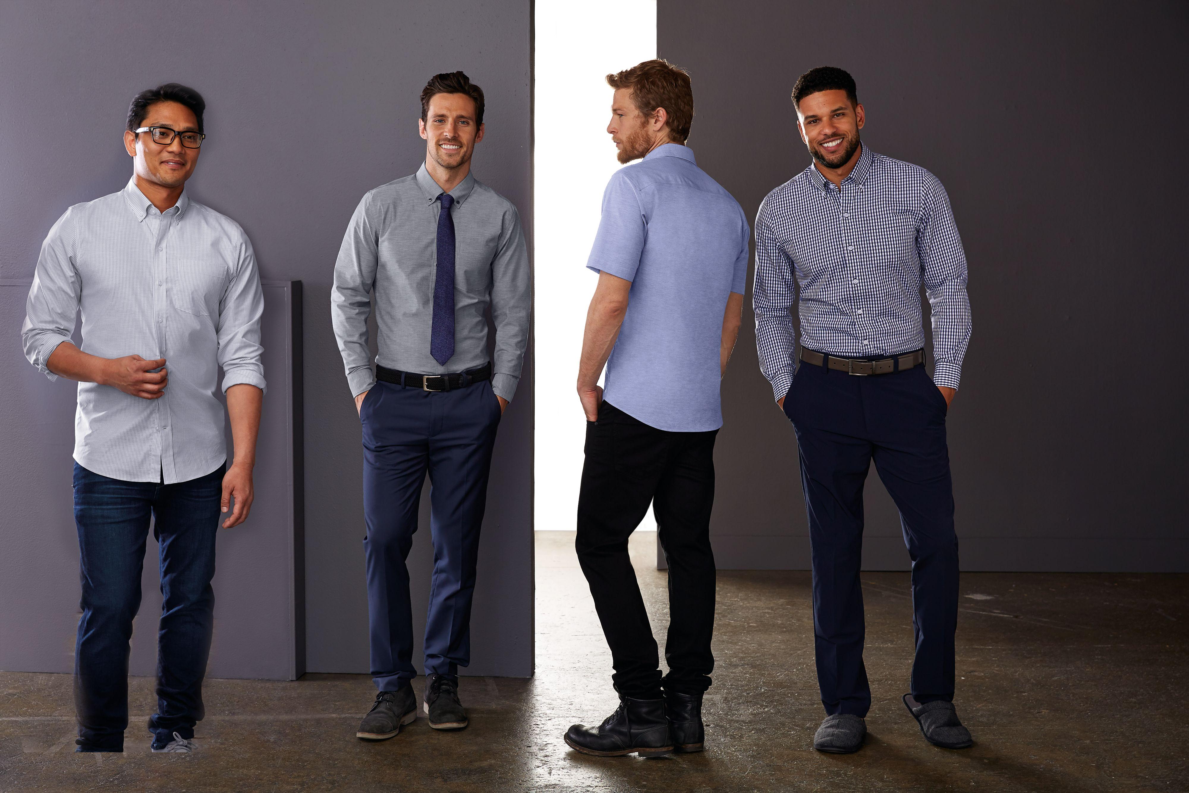 mens short sleeve dress shirts walmart
