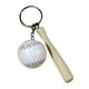 thumbnail image 1 of Llavero decorativo con forma de pelota deportiva 3D y bate de béisbol. L, 1 of 9