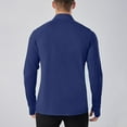 thumbnail image 5 of Pullovers for Men 1/4 Zip Clearance Deals for Under $10 Lightweight Breathable Sport Solid Color Zipper Long Sleeve Shirt, 5 of 9