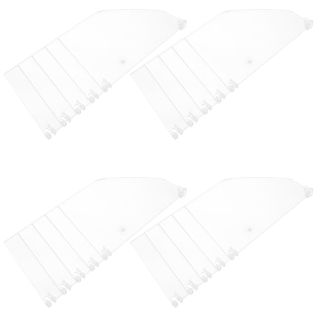 SHOWERORO 4Ud Organizadores Transparentes Para Estantes De Closet Y Con Divisores Flexibles