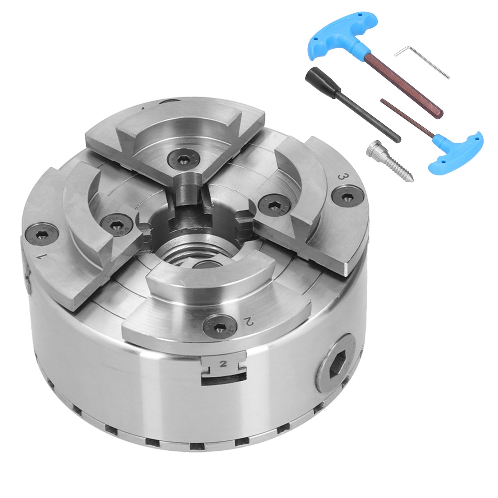 Buy LYUMO Lathe Chuck 4 Jaw Self Centering 40CR Tools Set For Ordinary